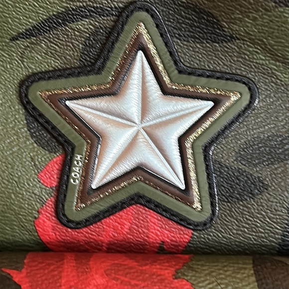 COACH Camouflage Rose Mini Charlie Backpack - Picture 3 of 6